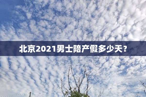 北京2021男士陪产假多少天？