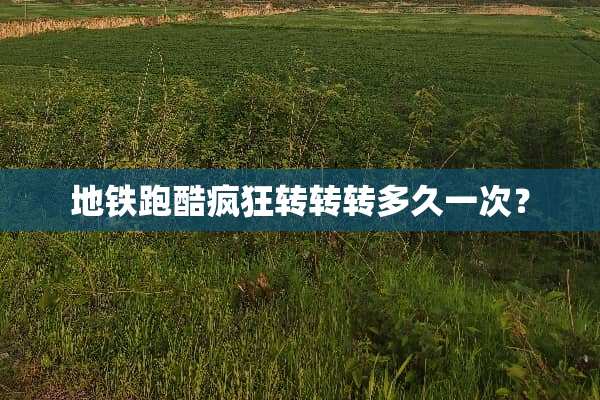 地铁跑酷疯狂转转转多久一次？