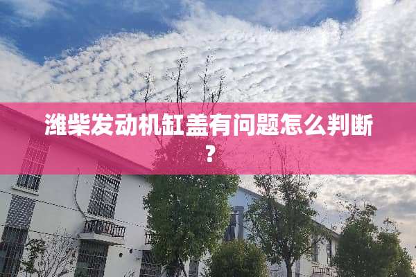潍柴发动机缸盖有问题怎么判断？