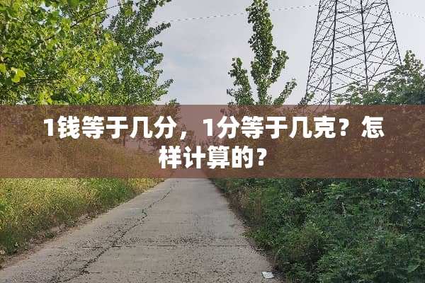 1钱等于几分，1分等于几克？怎样计算的？