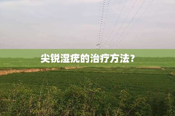尖锐湿疣的治疗方法？