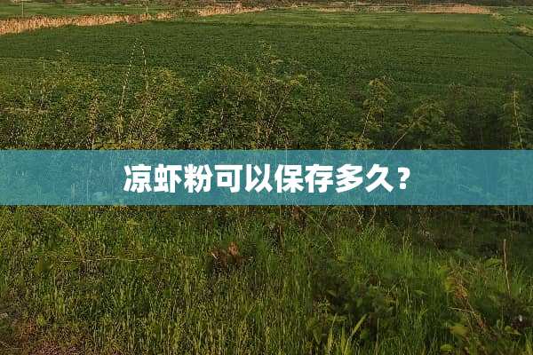 凉虾粉可以保存多久？