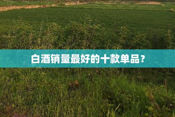 白酒销量最好的十款单品？