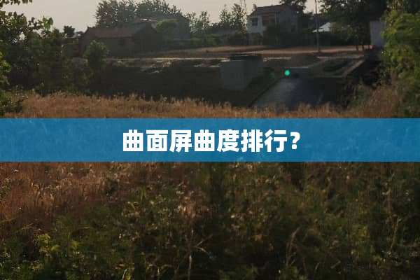 曲面屏曲度排行？