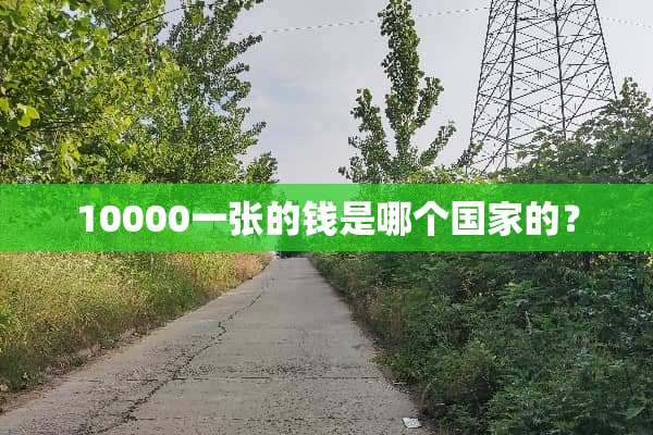 10000一张的钱是哪个国家的？