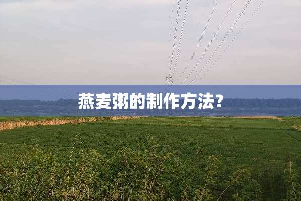 燕麦粥的制作方法？