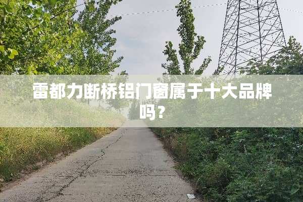 雷都力断桥铝门窗属于十大品牌吗？