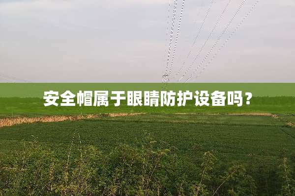 安全帽属于眼睛防护设备吗？