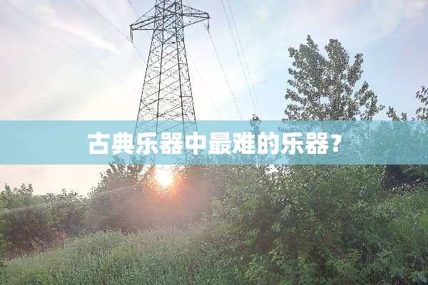古典乐器中最难的乐器？