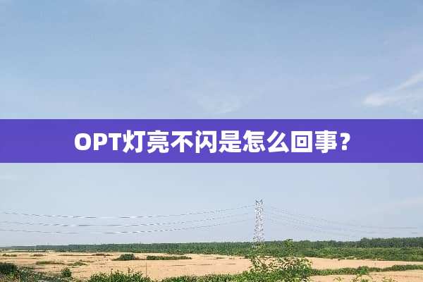 OPT灯亮不闪是怎么回事？