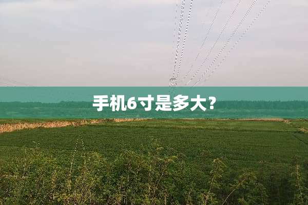 手机6寸是多大？