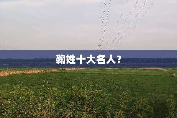 鞠姓十大名人？