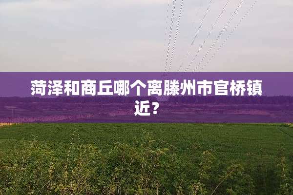 菏泽和商丘哪个离滕州市官桥镇近？