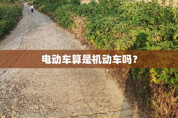 电动车算是机动车吗？