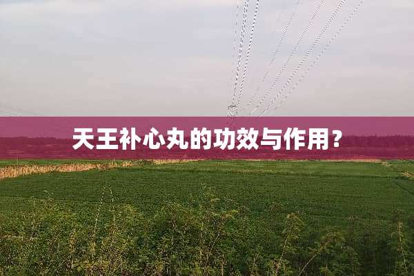 天王补心丸的功效与作用？