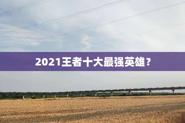 2021王者十大最强英雄？