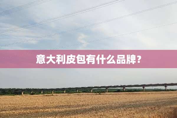 意大利皮包有什么品牌？