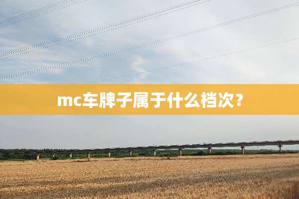 mc车牌子属于什么档次？