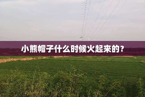 小熊帽子什么时候火起来的？