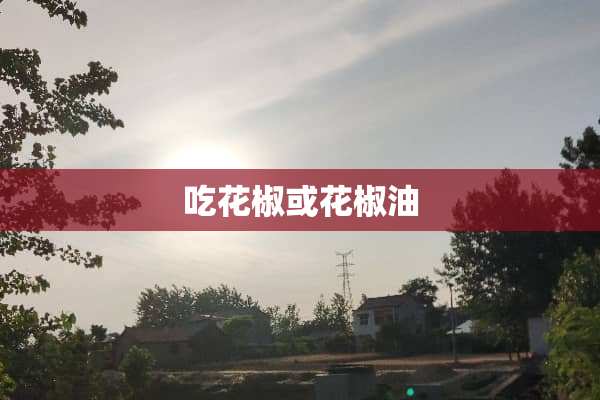 吃花椒或花椒油
