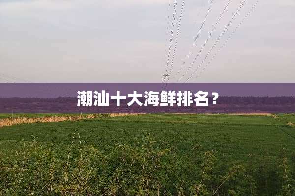 潮汕十大海鲜排名？