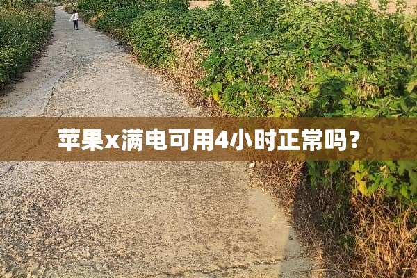 苹果x满电可用4小时正常吗？