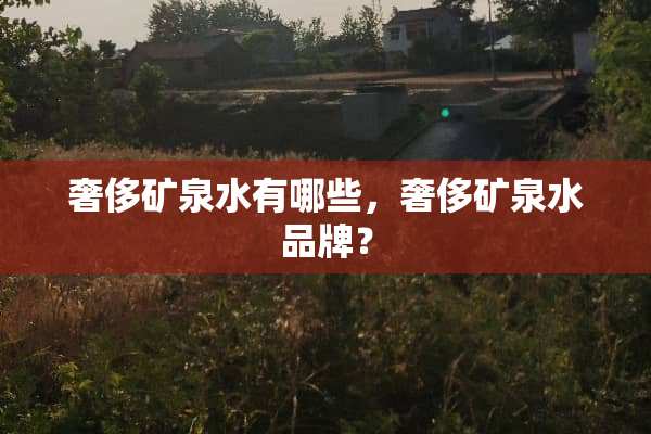 奢侈矿泉水有哪些，奢侈矿泉水品牌？