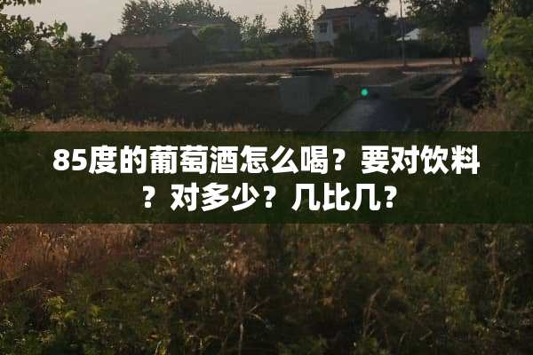 85度的葡萄酒怎么喝？要对饮料？对多少？几比几？