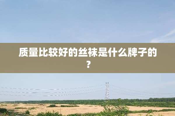 质量比较好的**是什么牌子的？
