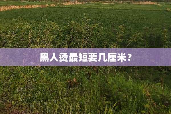 黑人烫最短要几厘米？