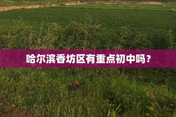 哈尔滨香坊区有重点初中吗？