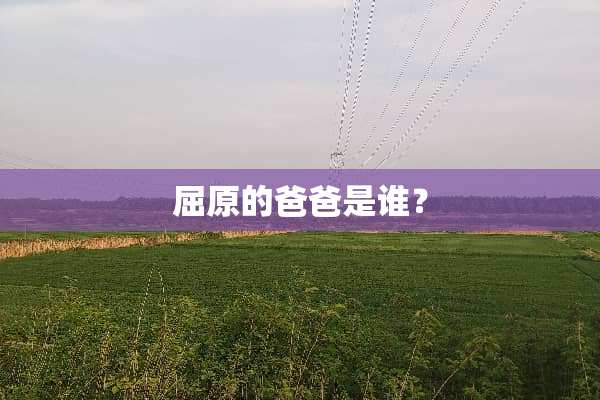 屈原的爸爸是谁？