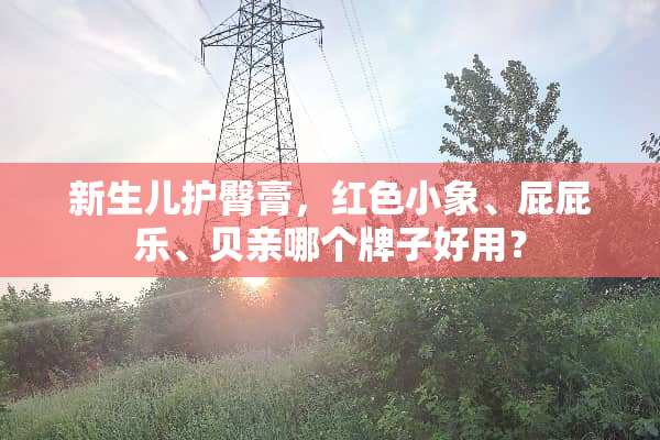 新生儿护臀膏，红色小象、屁屁乐、贝亲哪个牌子好用？