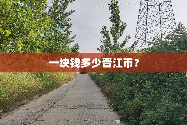 一块钱多少晋江币？
