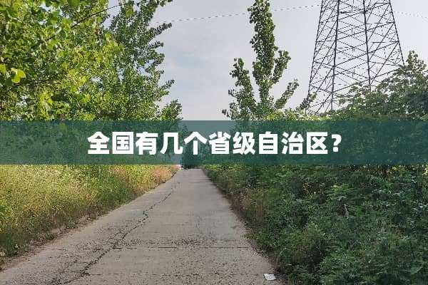 全国有几个省级自治区？