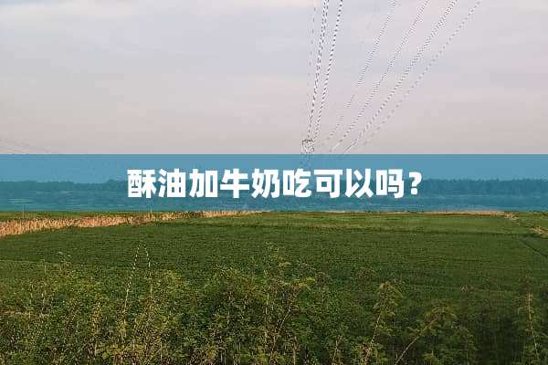 酥油加牛奶吃可以吗？