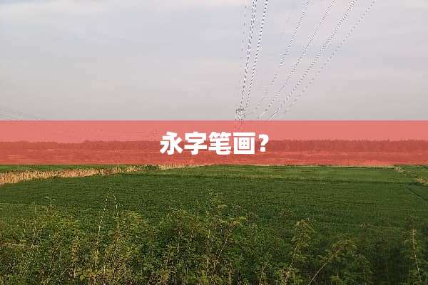 永字笔画？