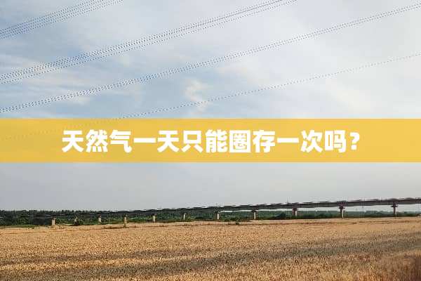 天然气一天只能圈存一次吗？
