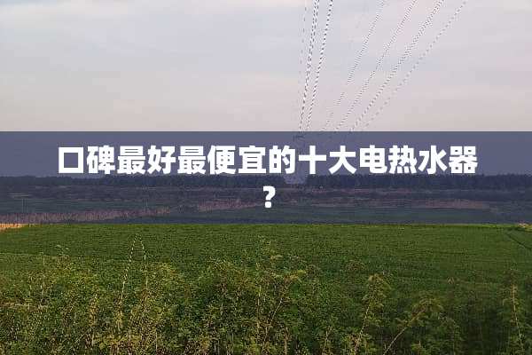 口碑最好最便宜的十大电热水器？