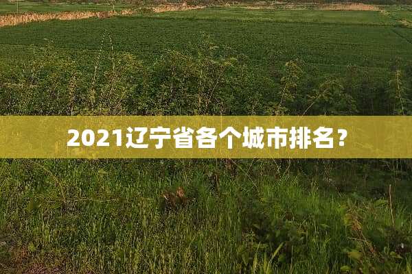 2021辽宁省各个城市排名？