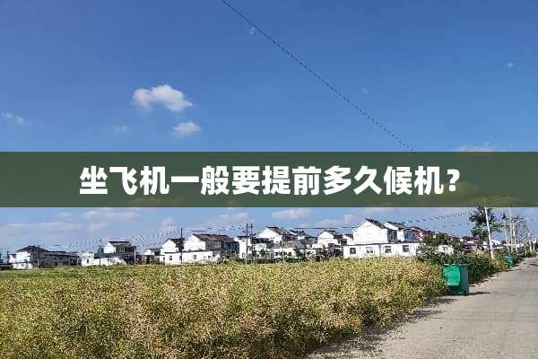 坐飞机一般要提前多久候机？