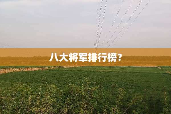 八大将军排行榜？