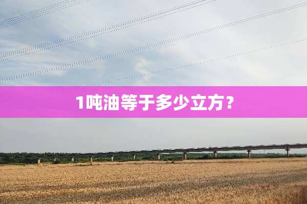 1吨油等于多少立方？