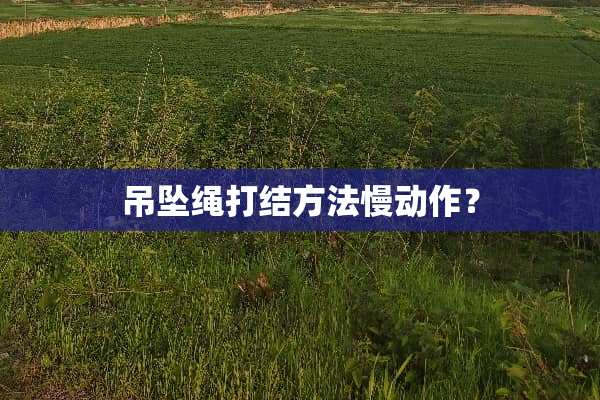 吊坠绳打结方法慢动作？