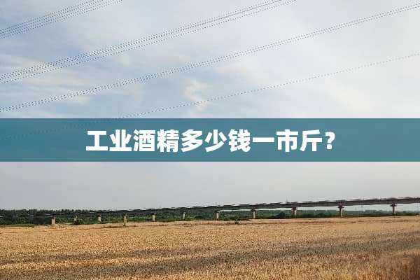 工业酒精多少钱一市斤？