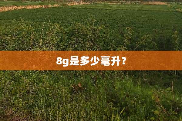 8g是多少毫升？