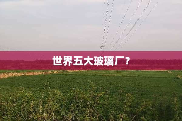 世界五大玻璃厂？