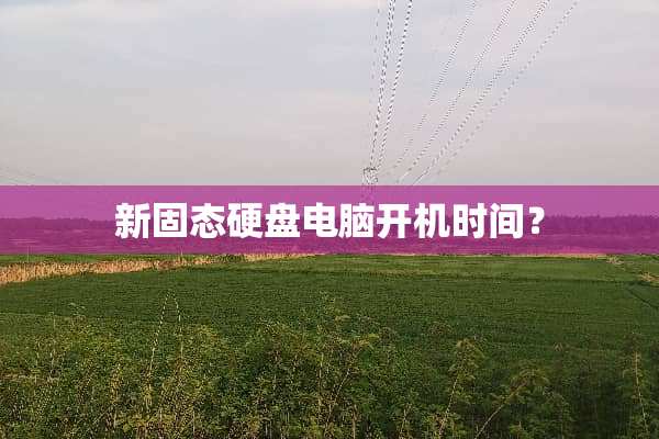 新固态硬盘电脑开机时间？