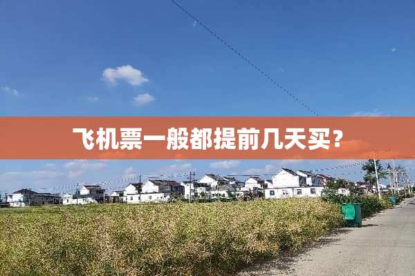 ***一般都提前几天买？