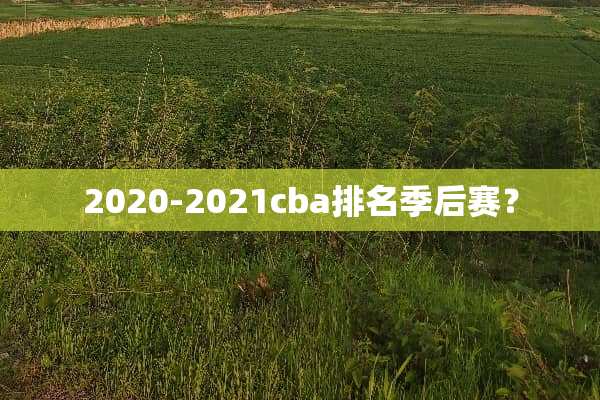2020-2021cba排名季后赛？